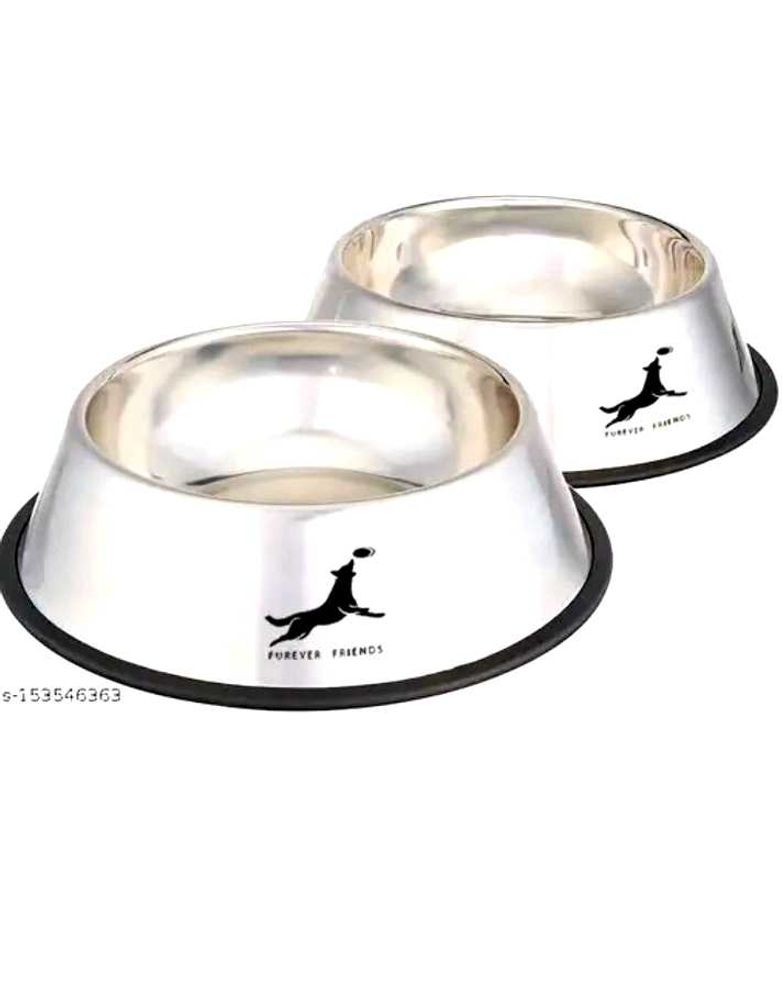 Combo Of Stainless Steel Dog Bowl