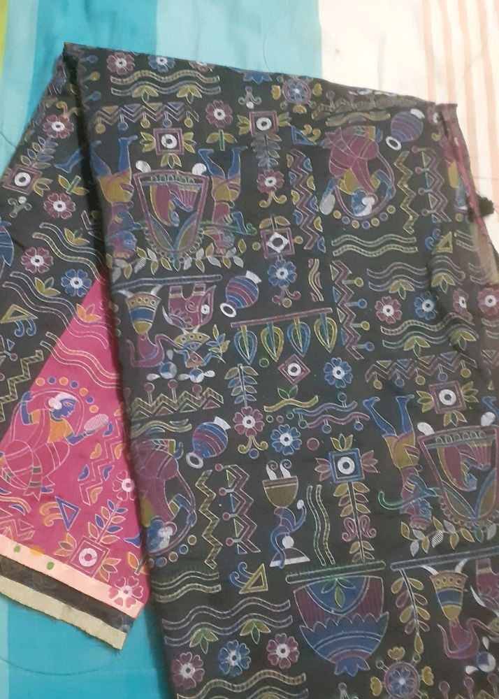 New Black Kalamkari Saree