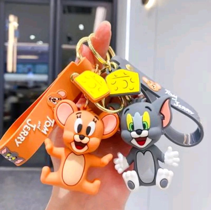 Tom and Jerry Keyring