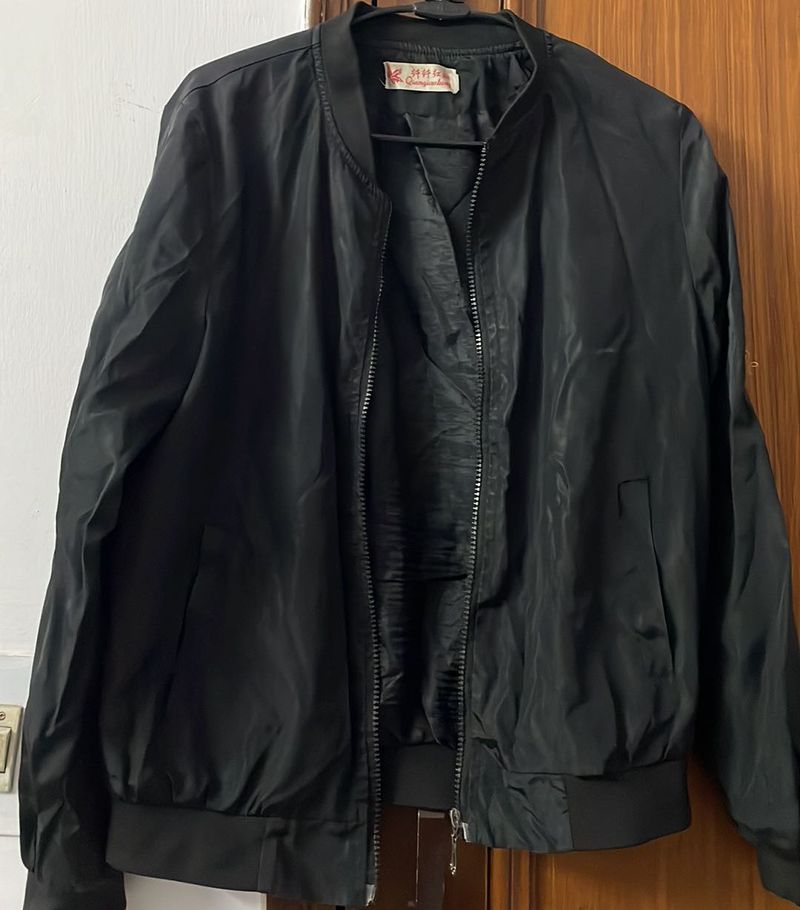 Black Bomber Jacket