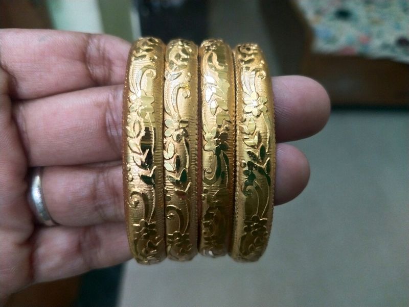 Gold Plated Bangles