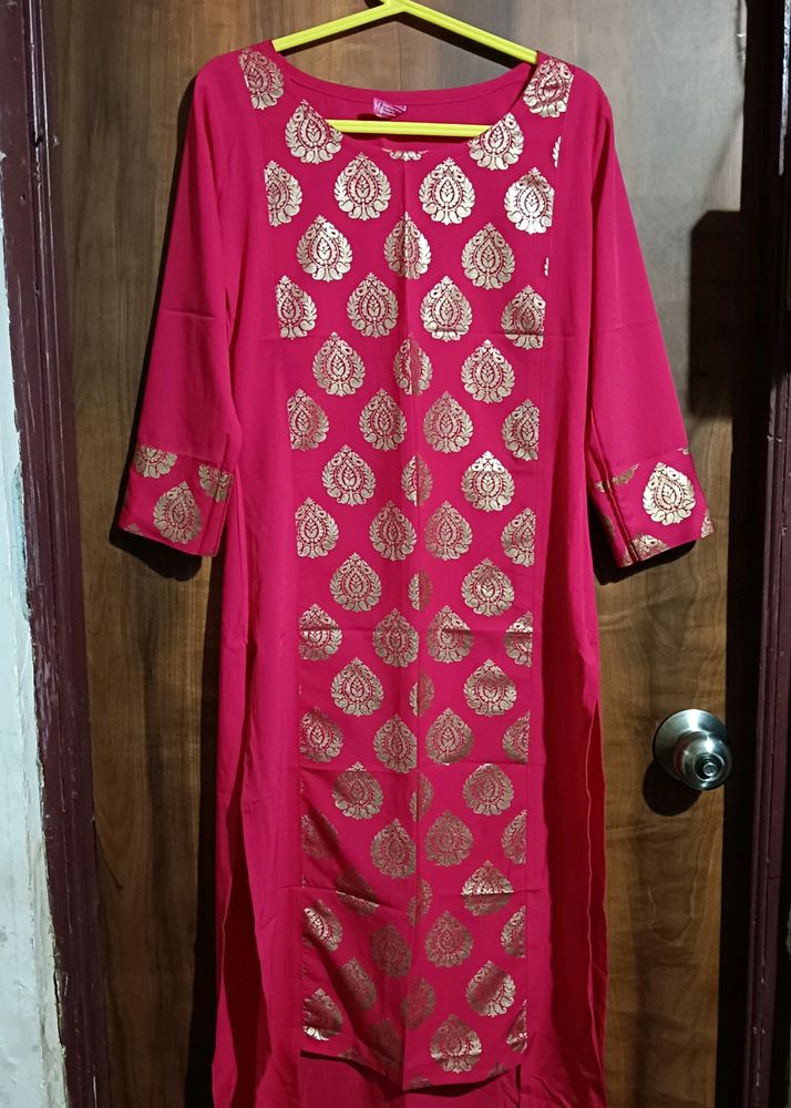 Rose Pink Festive Kurti