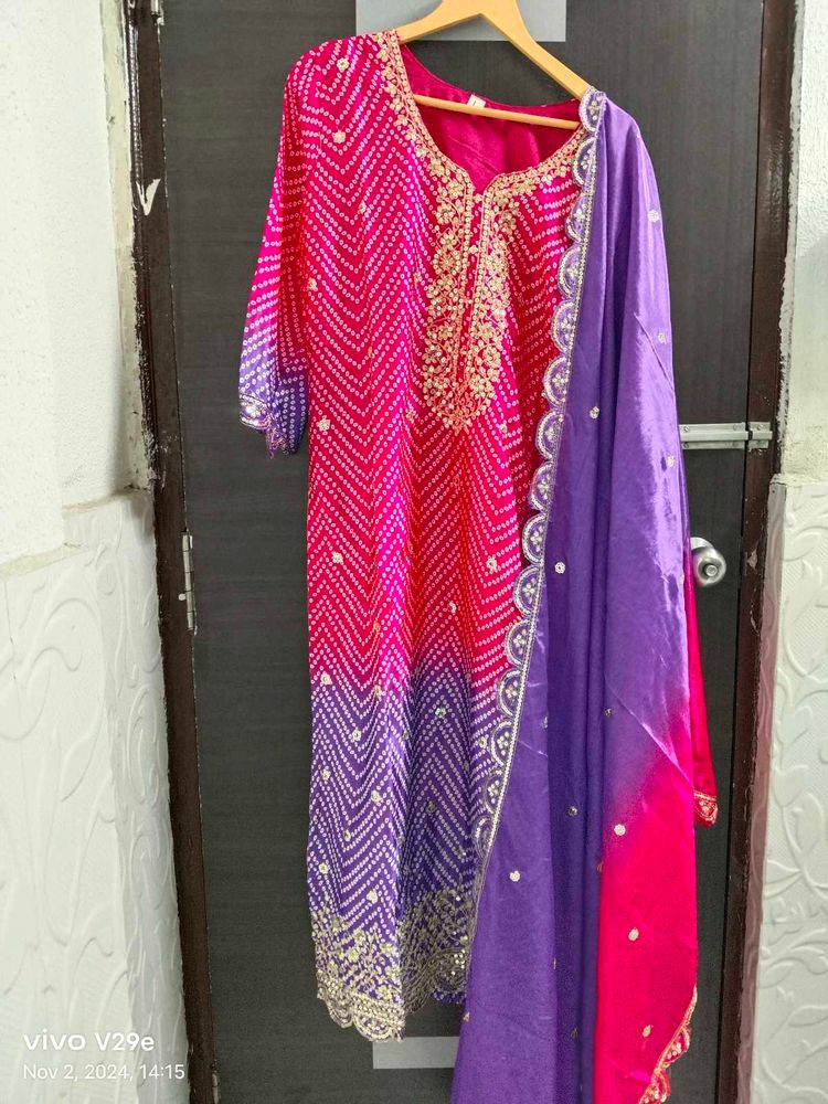 New Unused Chinnon Resham Work Suit