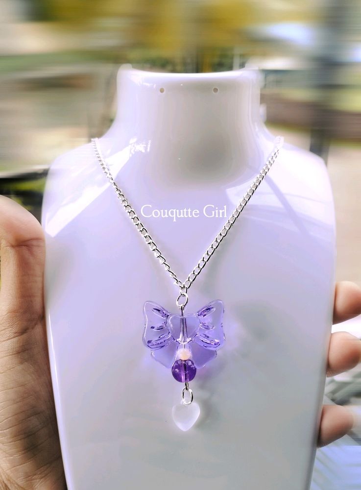 Couqutte Necklace 🎀💜