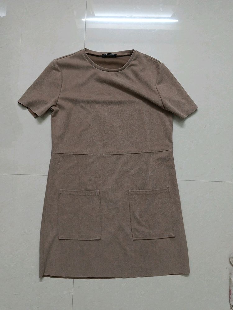 Zara Beige Dress - Size S