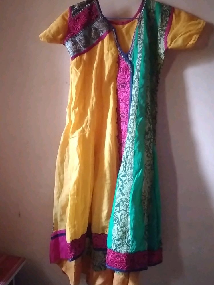 Long Cotton Dress Sharara Never Wore Befoee