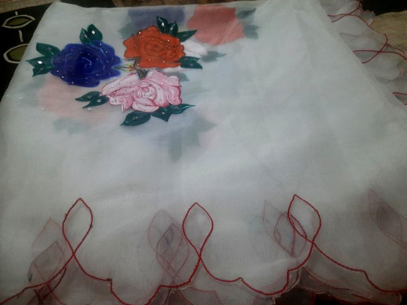 Painted Dupatta