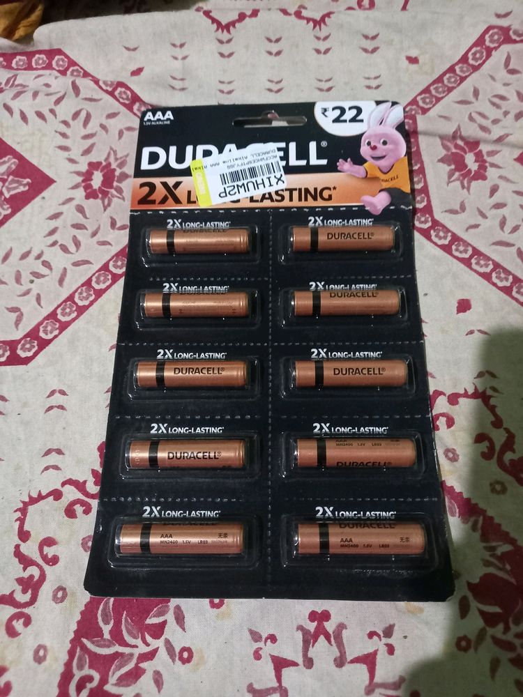 Deal 🔥DURACELL:Alkaline AAA Battery (Pack Of 10)