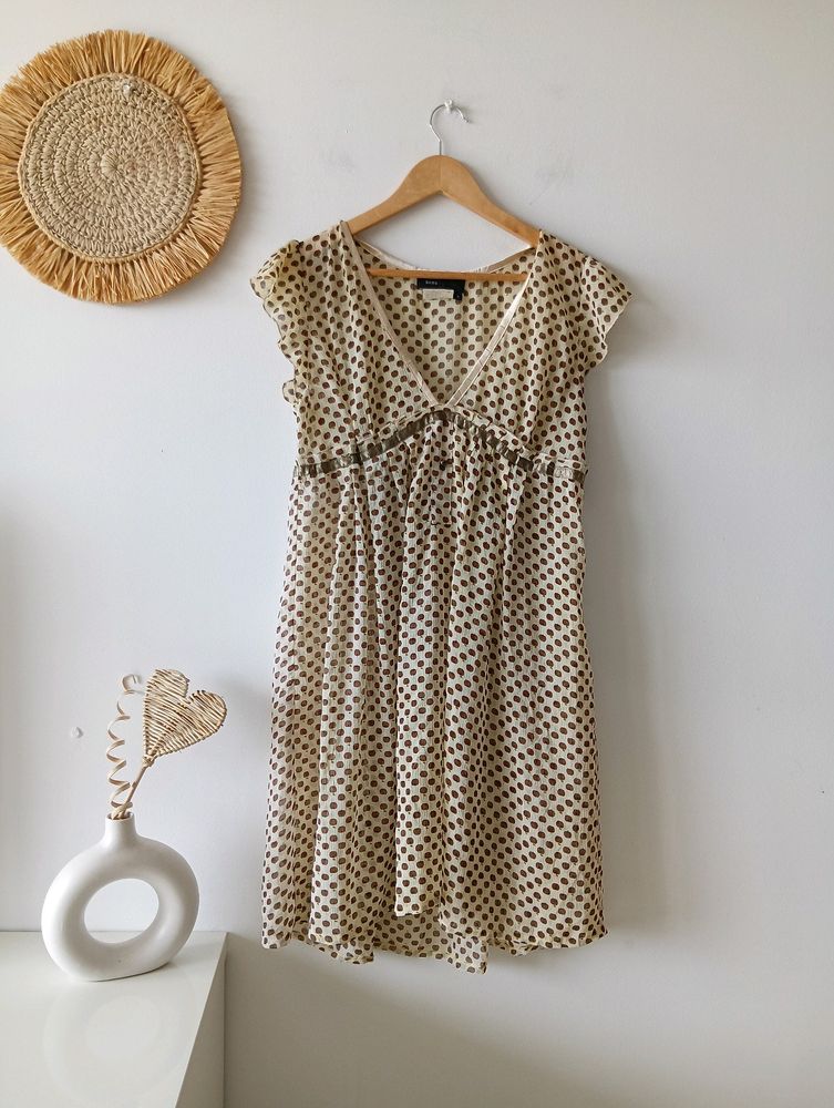 BCBGmaxazria Spotted Empire Dress