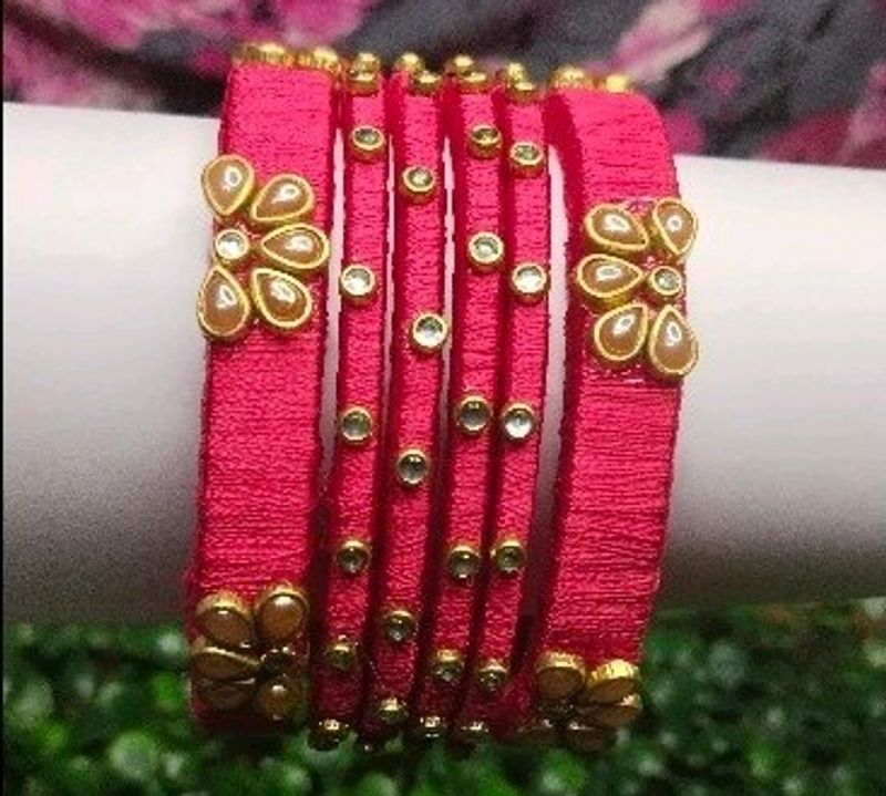 Silk Thread Bangles 🧵