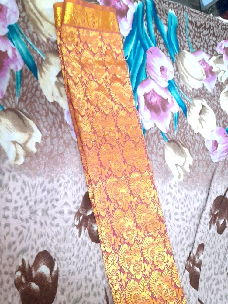 Kanjevaram Pattu Silk Saree With Blouse Stitched