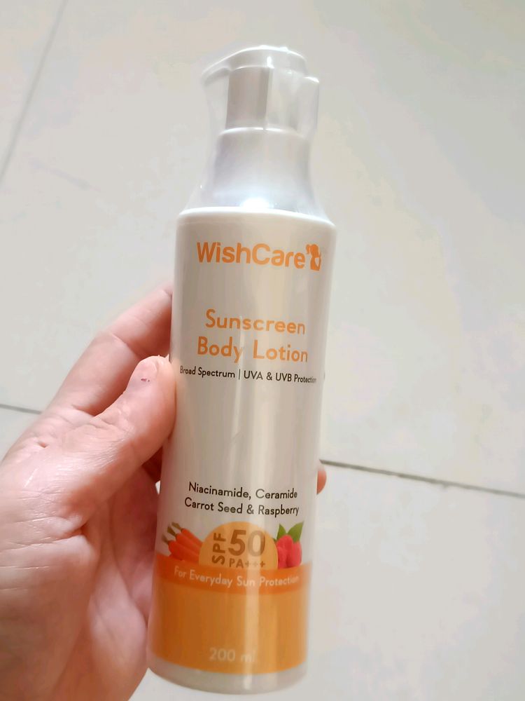 Wishcare Sunscreen Body Lotion 🧴.