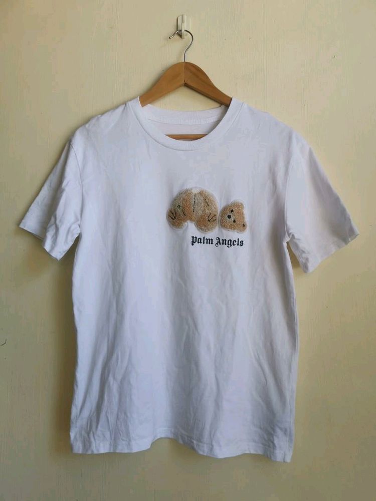 Palm Angels Kill The Bear White Tshirt (Mens)