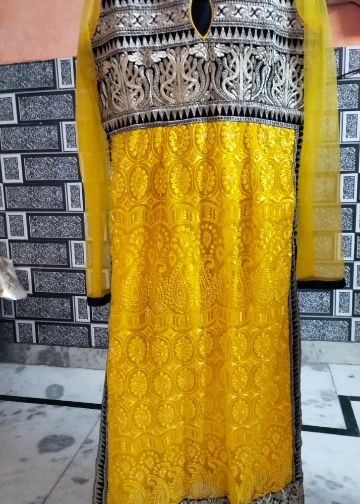 This Is Very Beautiful A-Line Suit With Salwar