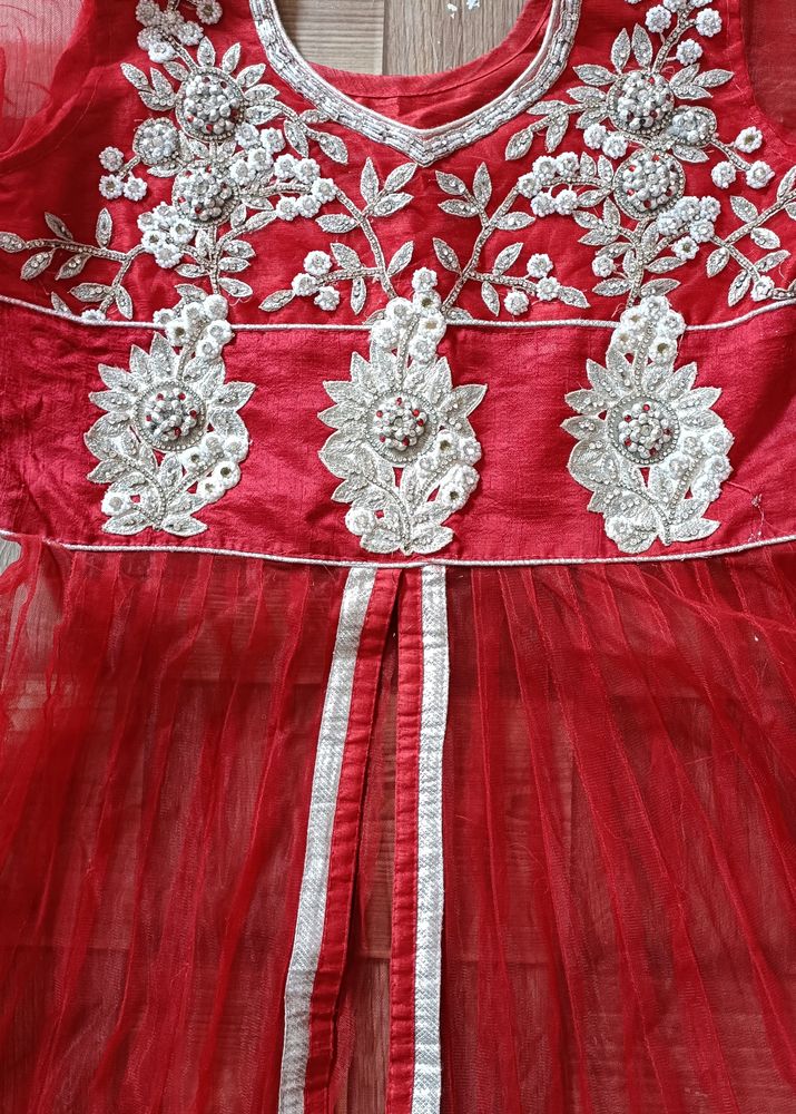 Anarkali Kurta With Skirt/Dupatta, Suit Party Wear