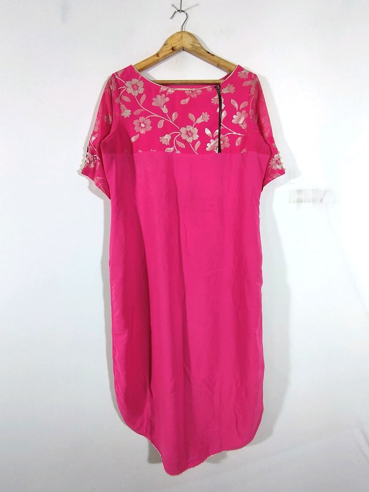 Pink Printed Kurta (Women's)