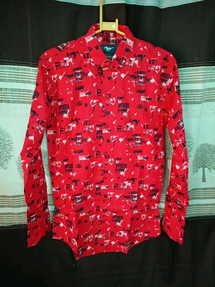 Mens Red Colour Shirt New