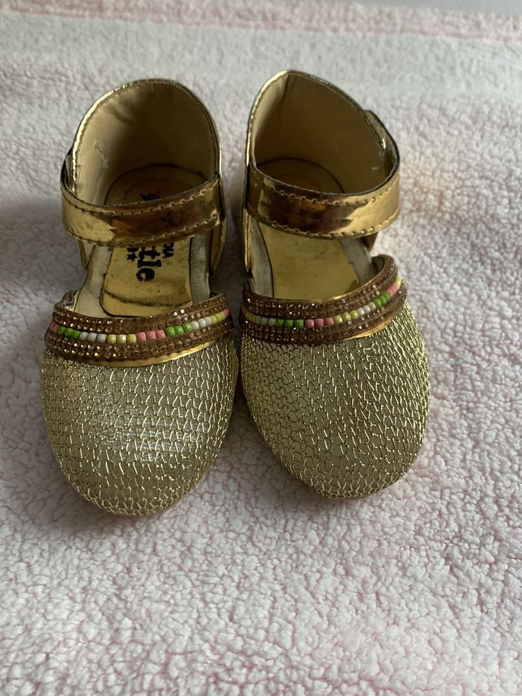 Golden Shoes For Tiny Feet