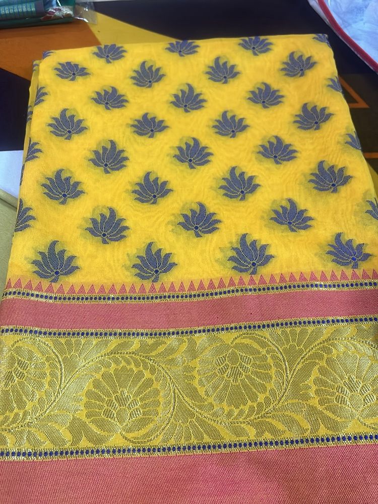 Mustored Color Saree