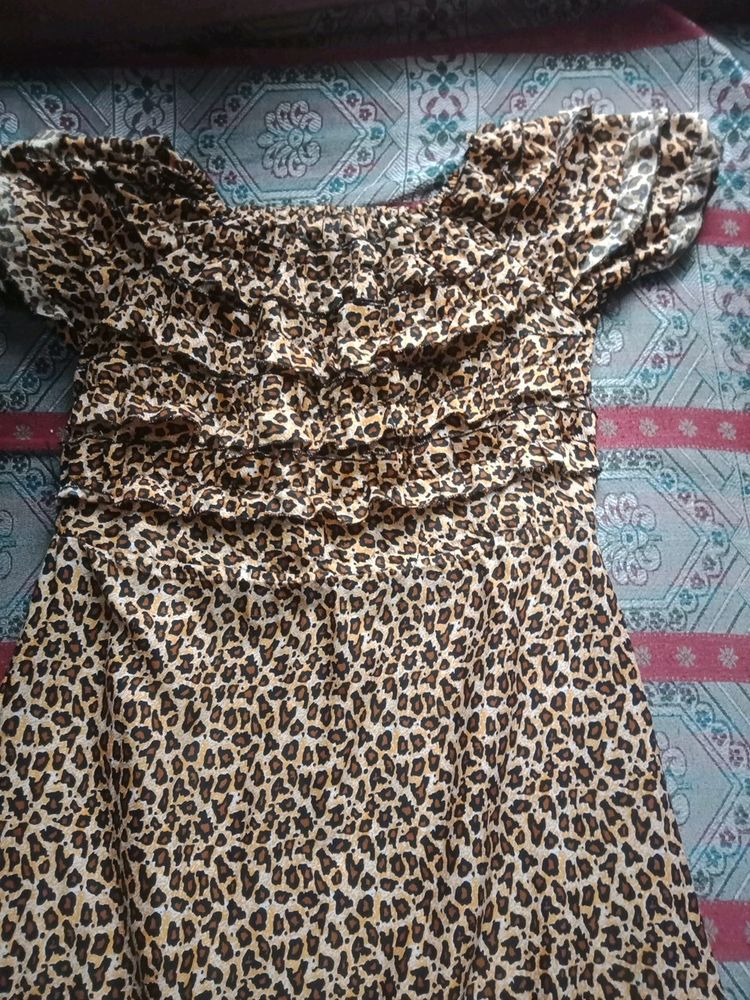 Tiger Printed Gown