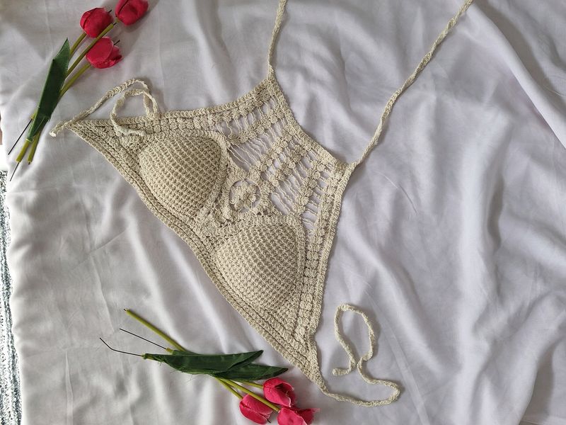 Sexy Crochet Beach Bralette