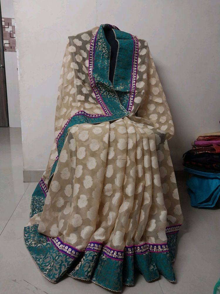 Designer Brasso Saree