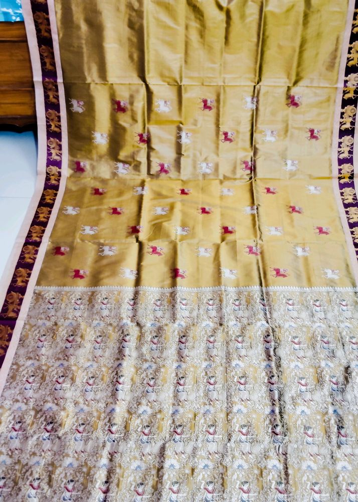 Beautiful Baluchori Work Walkalum Saree