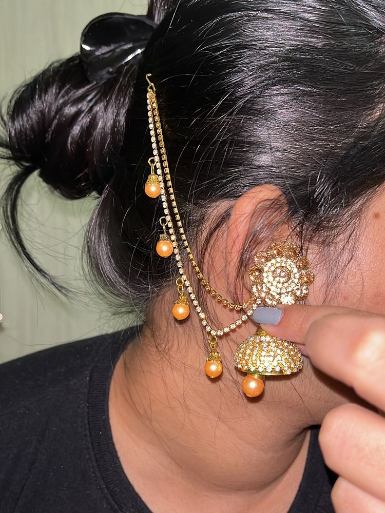 Ethnic Jhumka For Heavy Looks.