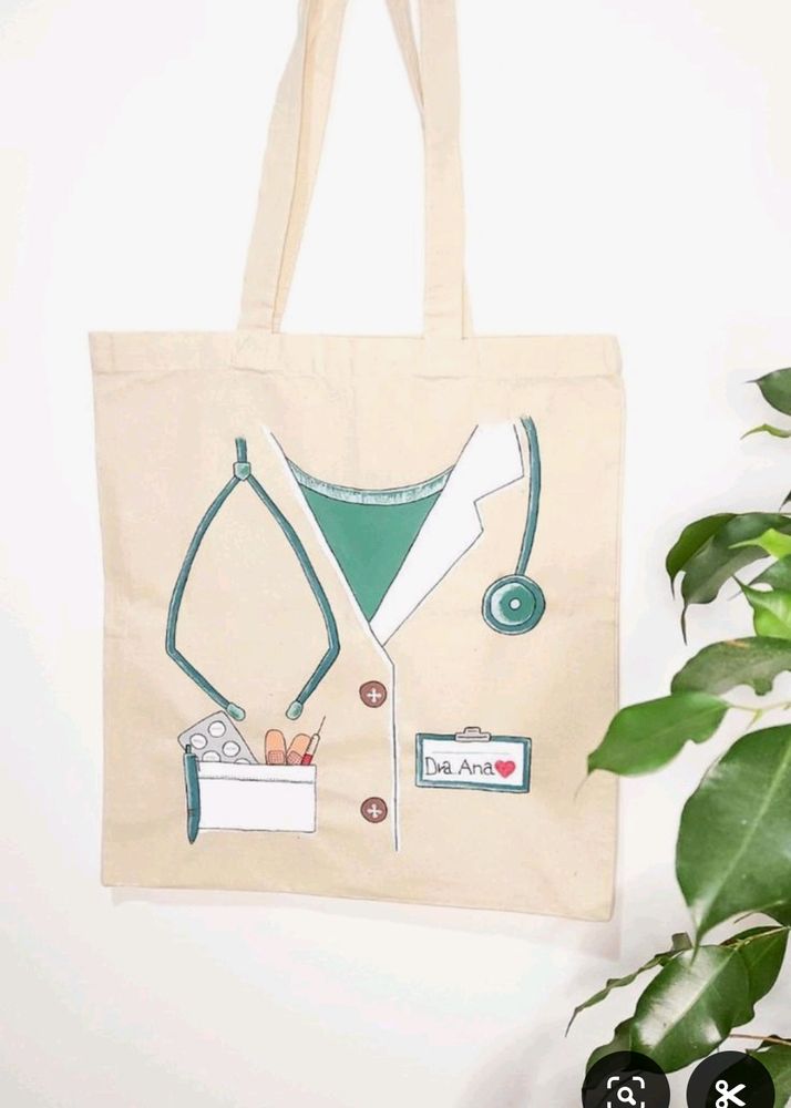 Hand Painted Tote Bag