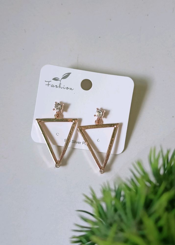 Rose gold Korean Statement Earrings