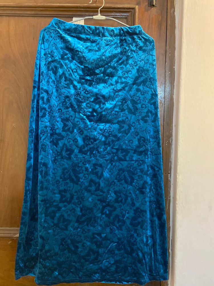 New Velvet Long Skirt