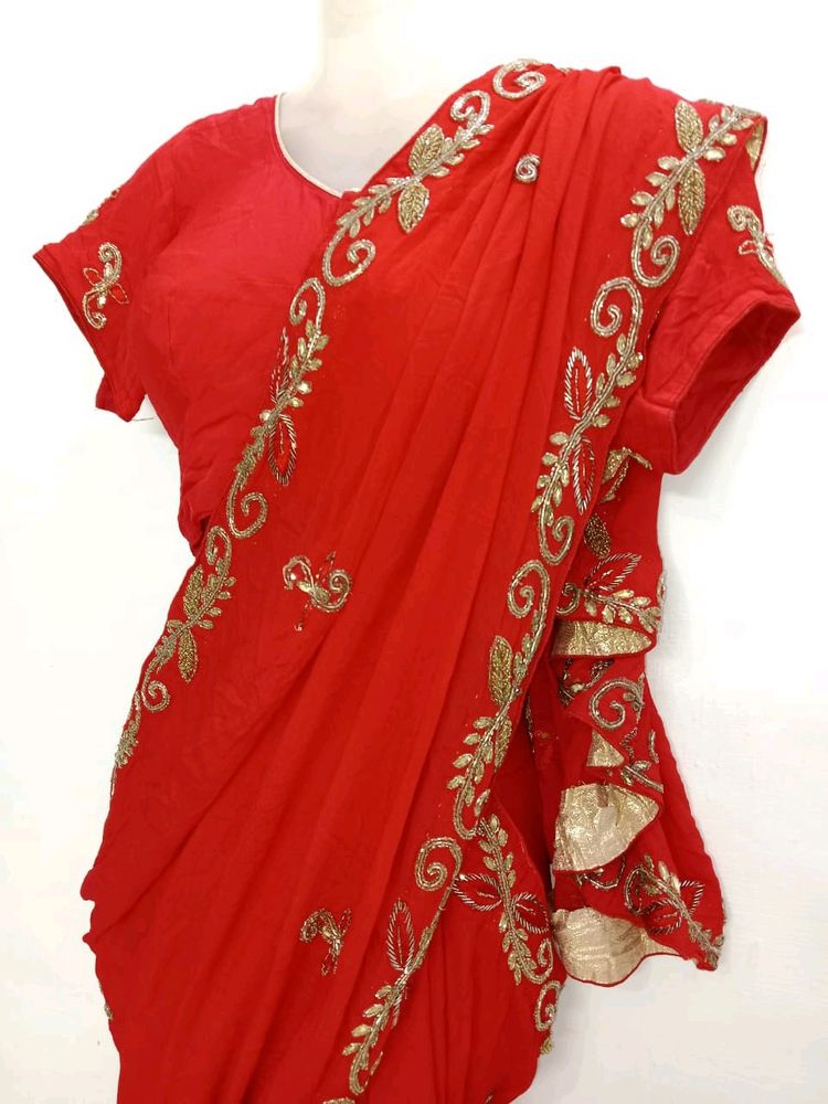 Zari Work Saree