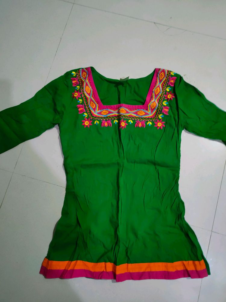 Embroidered Short Kurti