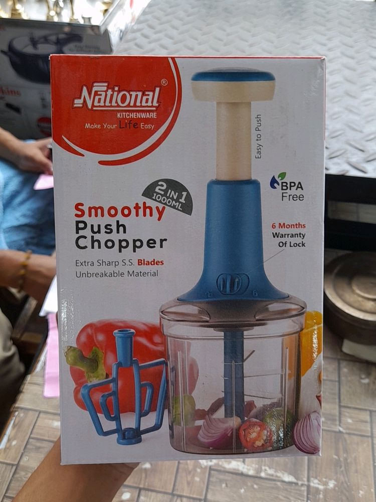 National 2 IN 1 Smoothy Push Chopper