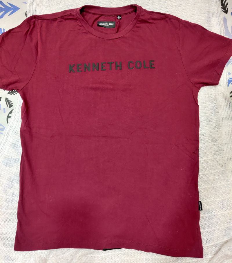 KENNETH COLE Brand Print  Slim Fit Crew Neck Tshir