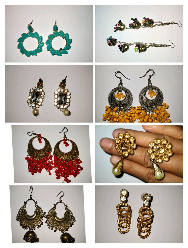 Combo Of 8 Earings