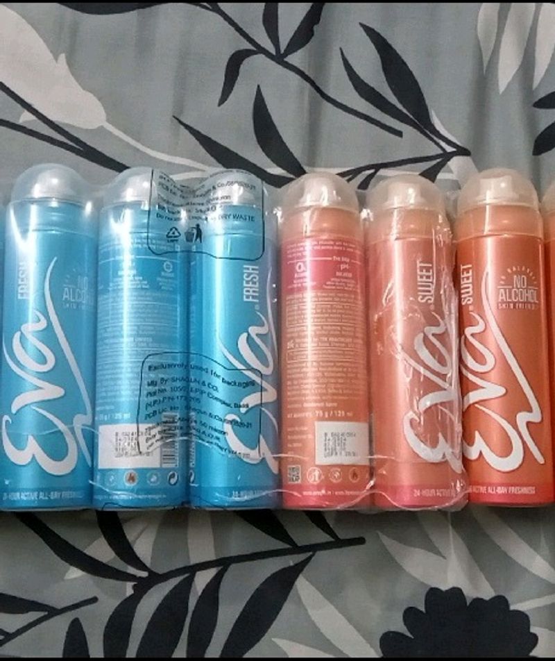 Eva Deodorant 6 Bottles Pack