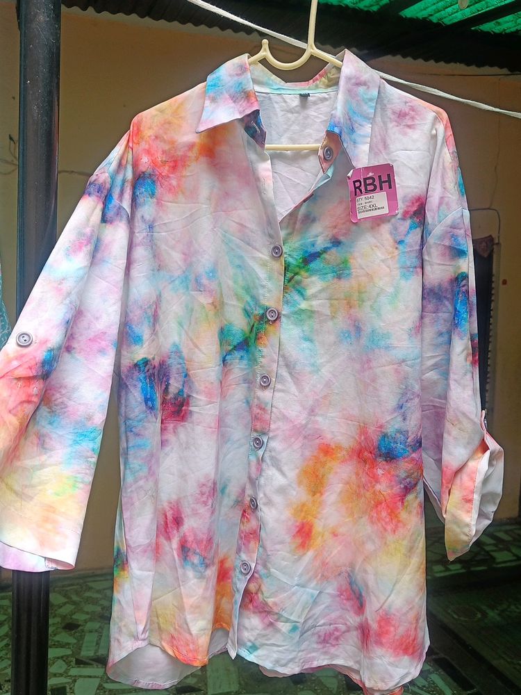 Brand New Tie N Die Cotton Blend Shirt In Size 4xl