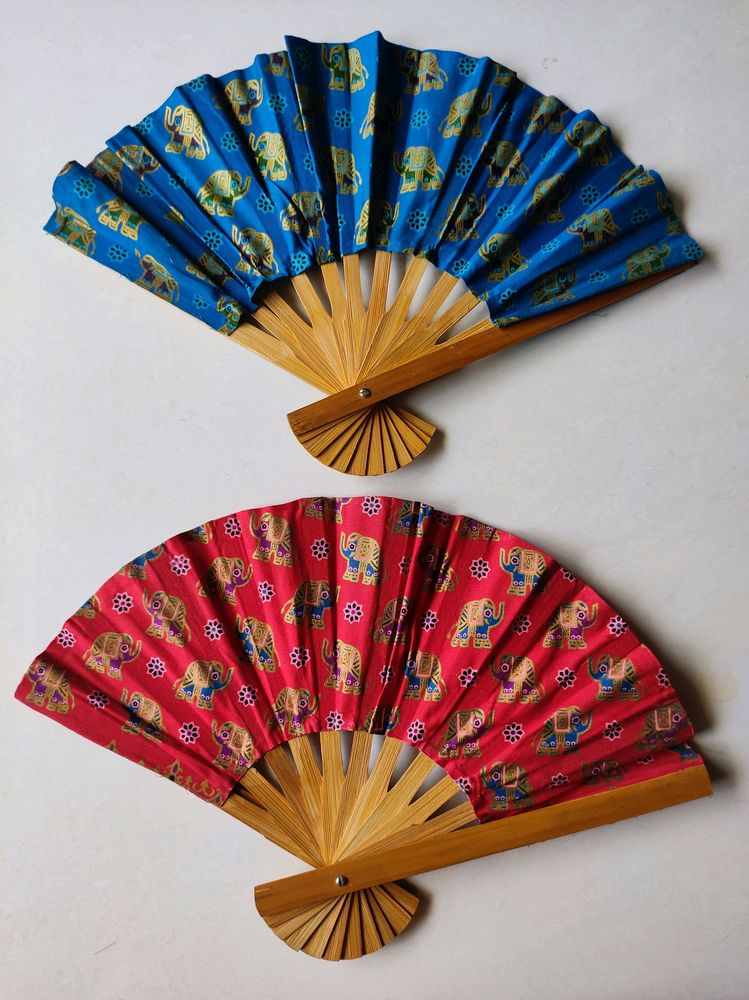 Chinese Vintage Fans- Set Of 2