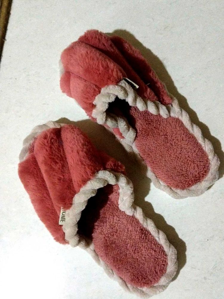 Slippers Winter Fur Soft Flip Flops