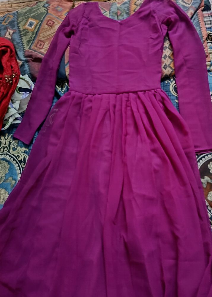 Purple 💜 Colour Gown For Girls Only Rs 199