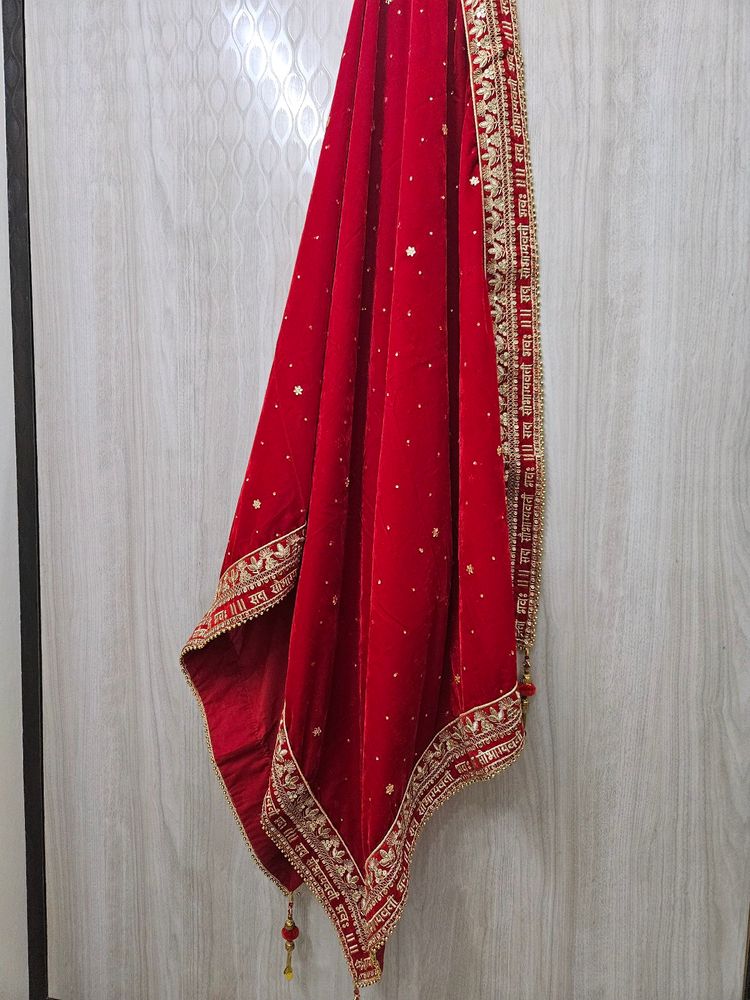 Heavy Velvet Bridal Dupatta