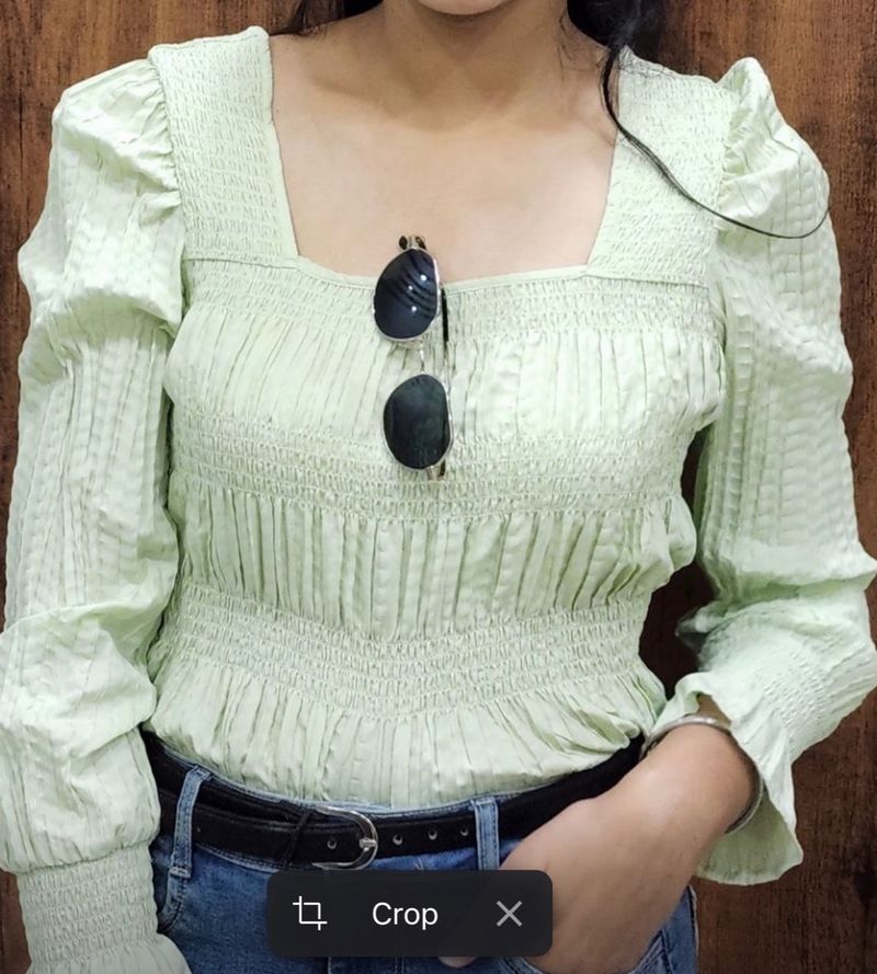 Green Kazo Top In  Very Good Condition