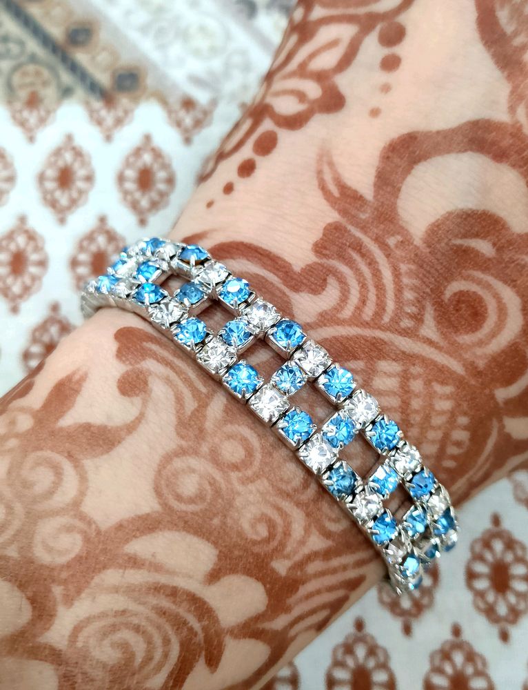 Blue And White Bracelet