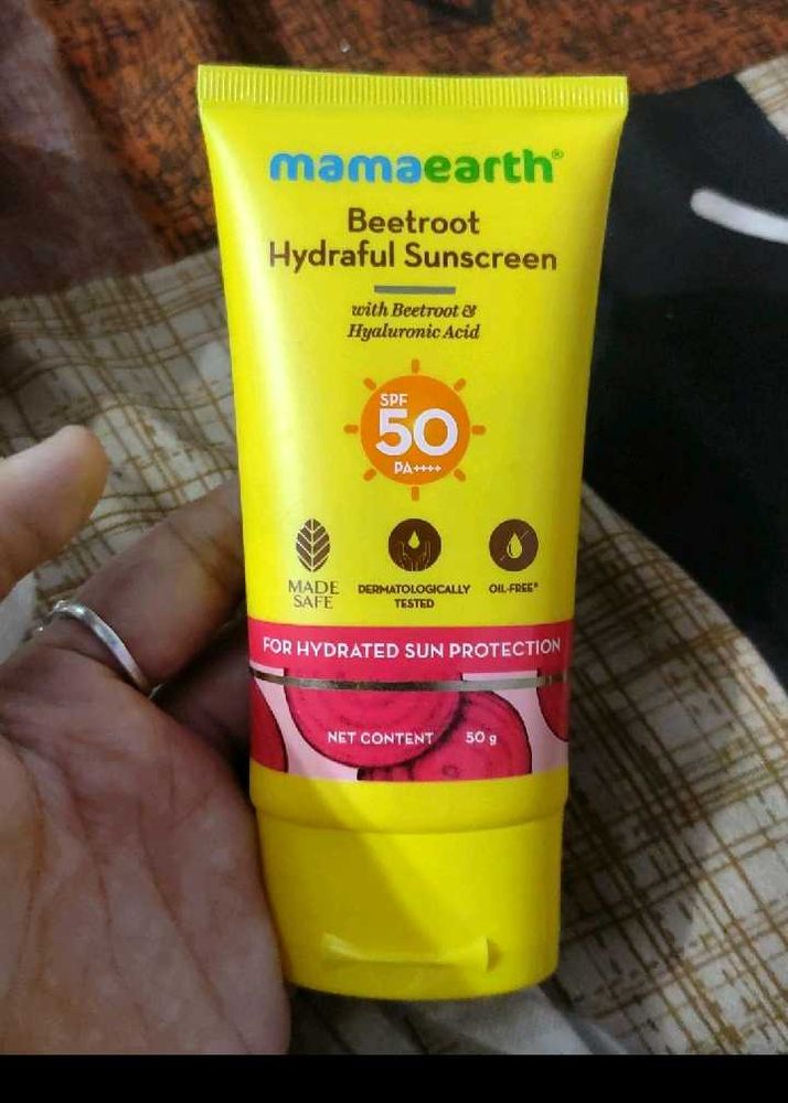 Mamaearth Beet Root Sunscreen SPF 50+ 2 Time Used