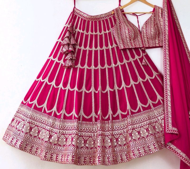 Pink LeHenga choli