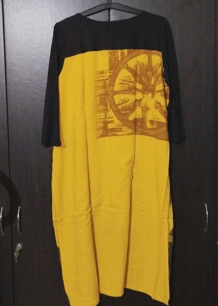 Women Aurelia Yellow Kurti