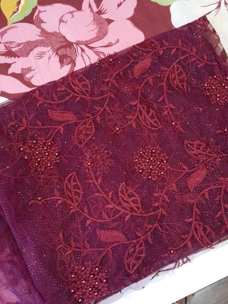 Burgundy/Wine Color Fabric