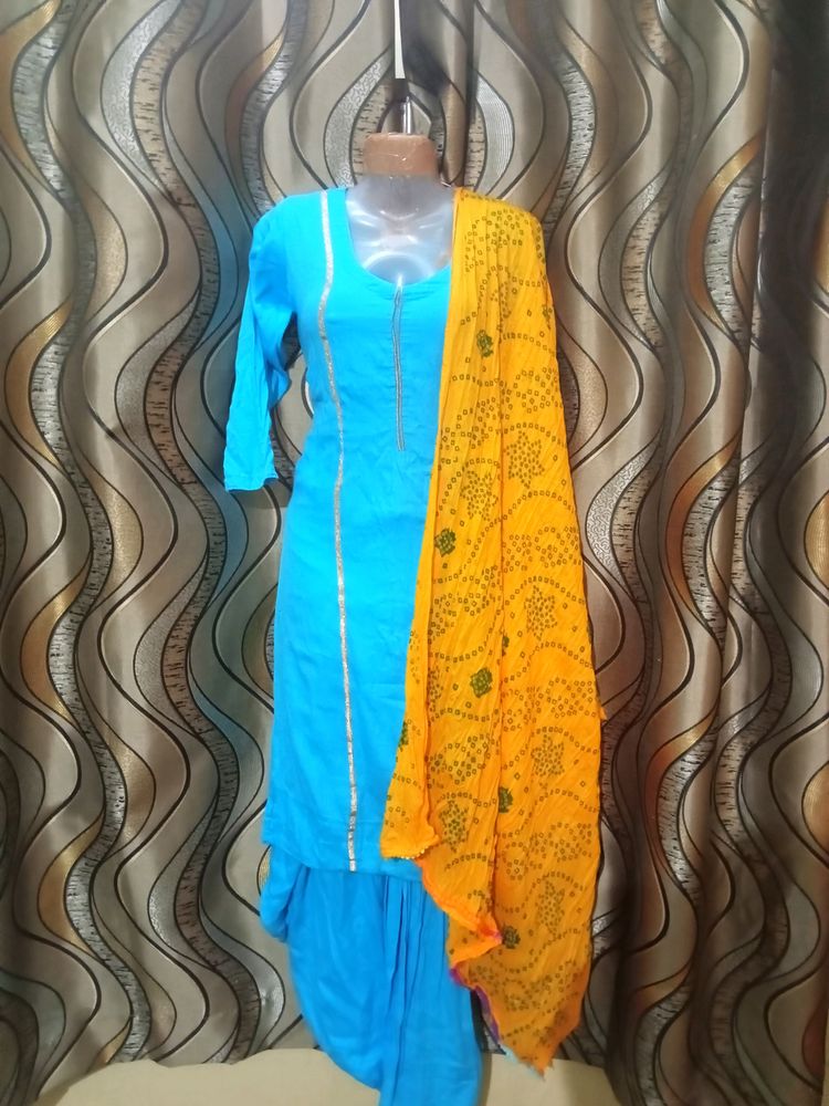 Laced Salwar Suit