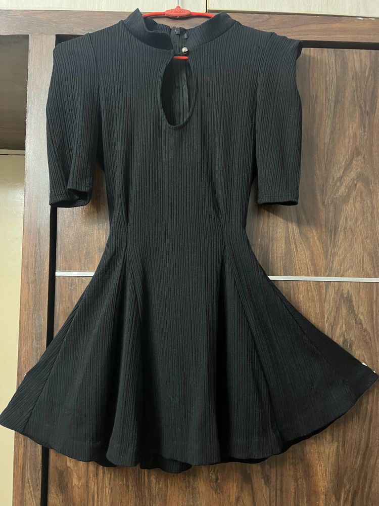 Fitted Black Top With Deep Neck!!! Flat 299/-